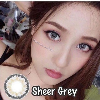 คอนแทคเลนส์ (kitty kawaii) Mini Sheer Gray 🎉สายตา-50ถึง-5.00