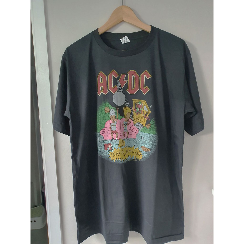 ACDC Beavis Butthead T-shirt เสื้อยืด | Shopee Thailand