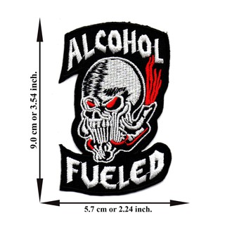 ตัดรีด ตัวรีดติดเสื้อ อาร์มปัก ติดเสื้อปัก ปักเสื้อ DIYลาย ALCOHOL FUELED