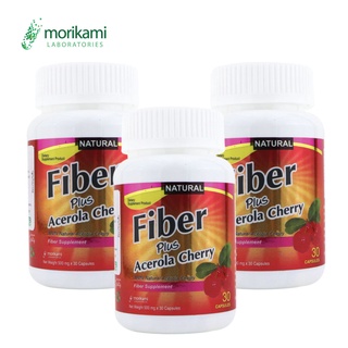 Fiber plus Acerola Cherry Extract ไฟเบอร์ พลัส อะเซโรลา เชอร์รี่ สกัด x3 ขวด morikami LABORATORIES ดีท็อกซ์ ขับถ่ายคล่อง