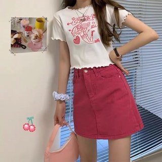 Wondo.look cupid crop top ปักลายหวานๆสุดคิ้วท์