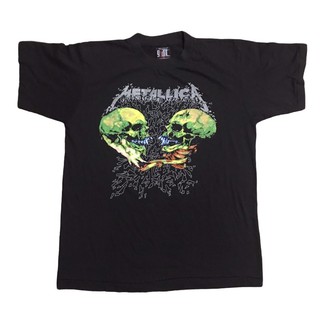 เสื้อยืดวง Metallica 90’ เดี่ยวบนล่าง Size L