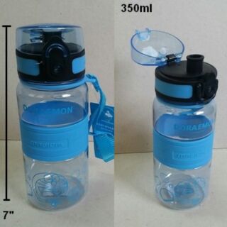 กระติกน้ำ โดราเอม่อน Doraemon (PBA Free) แบบเทดื่ม ขนาดสูง 7 นิ้ว ความจุ 350ml