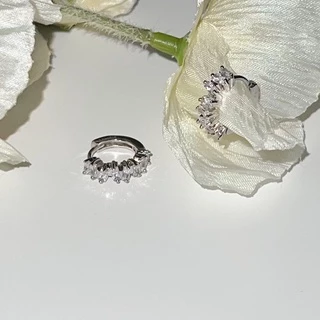 A.piece ต่างหูห่วง [silver 925 post] Bijou one-touch