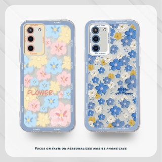 ลายดอกไม้ ใสเคส Samsung A32 A52 A13 A13LITE A23 A12 A03 A51 A03S   S A50 A20S J7 Prime A02S A20 A50S    A30S A52S A30 M12 M01S  เคสโทรศัพท์มือถือแบบนิ่ม