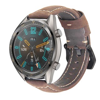 สายคล้องข้อมือหนังแท้สำหรับ Huawei Watch GT Sport Replacement