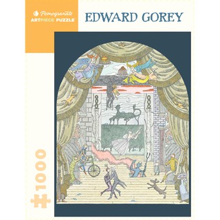 [จัดส่งฟรี] จิ๊กซอว์ Pomegranate ภาพ Edward Gorey  จำนวน 1,000 ชิ้น