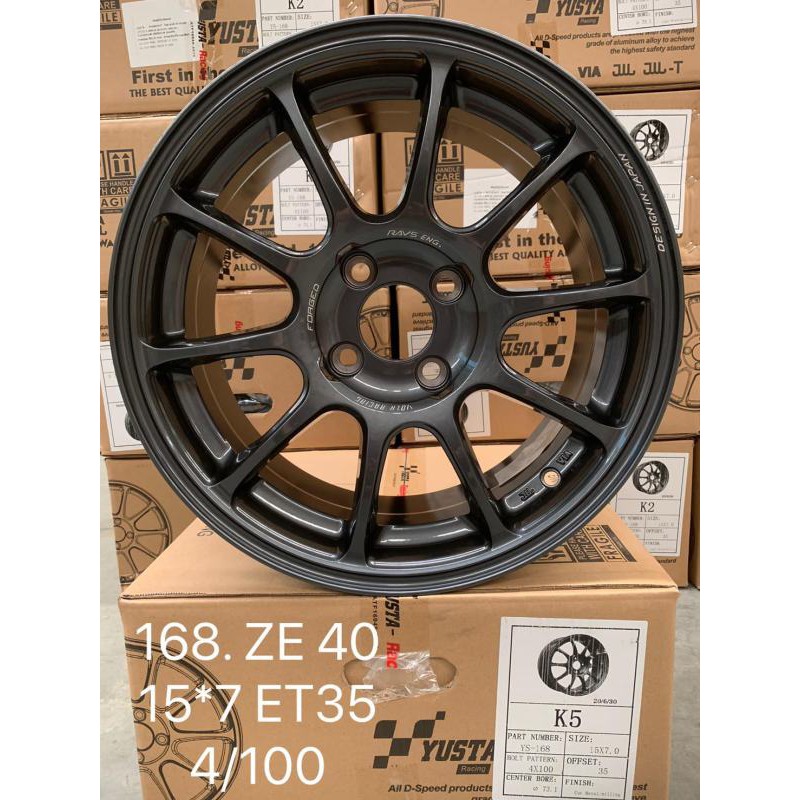 ล้อแม็กใหม่ ZE 40 งานYUSTA  - ขอบ 15  ( 15 x 4 รู ) หน้ากว้าง 7 x 7 - มี 5 สี
