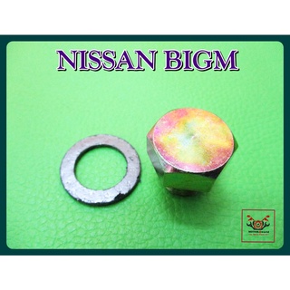 NISSAN BIG-M CRANK NUT SET // น็อตก้นแคร้ง พร้อม แหวน สินค้าคุณภาพดี