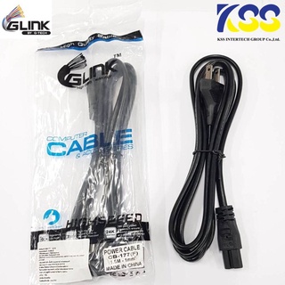 Glink CB177 สาย AC Power 2รู ขนาดสาย 2x0.75 mm(สายหนาอย่างดี) ความยาว 1.8 เมตร ออกใบกำกับภาษีเต็มรูปแบบได้ครับ