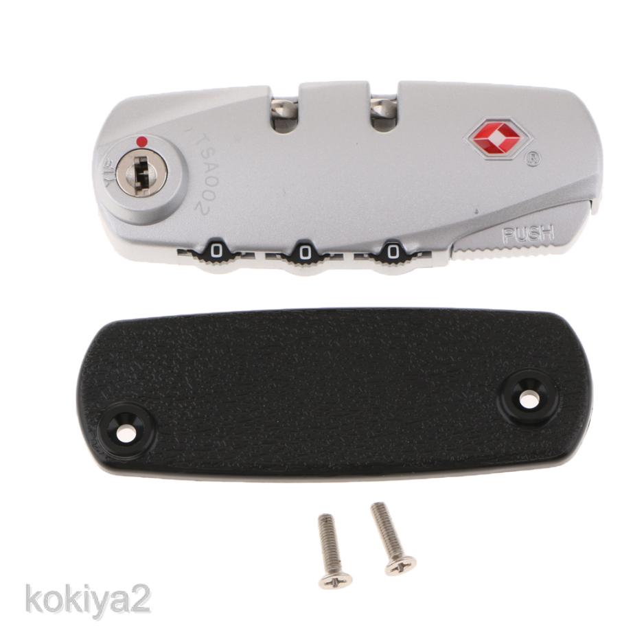 TSA Lock Keyhole + ตัวล็อค + ตัวล็อค 3 หลัก TSA 002