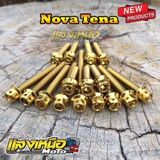 น็อตแคร้งเครื่อง Nova Tena โนวา เทน่า สีทอง