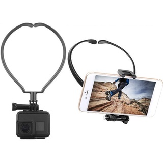 【shanhai】Lazy Neck Phone Stand Holder Wearable Smartphone Mount Bracket for Gopro