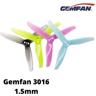 Gemfan 3016 ใบพัด 3 ใบพัด 3 นิ้ว 1.5 มม. 2 คู่ 4 ชิ้น Gem3016-1.5