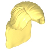 ชิ้นส่วนเลโก้ Lego Part Minifigure, Hair Female Long with Right Side Part... (37703) ราคา/ชิ้น