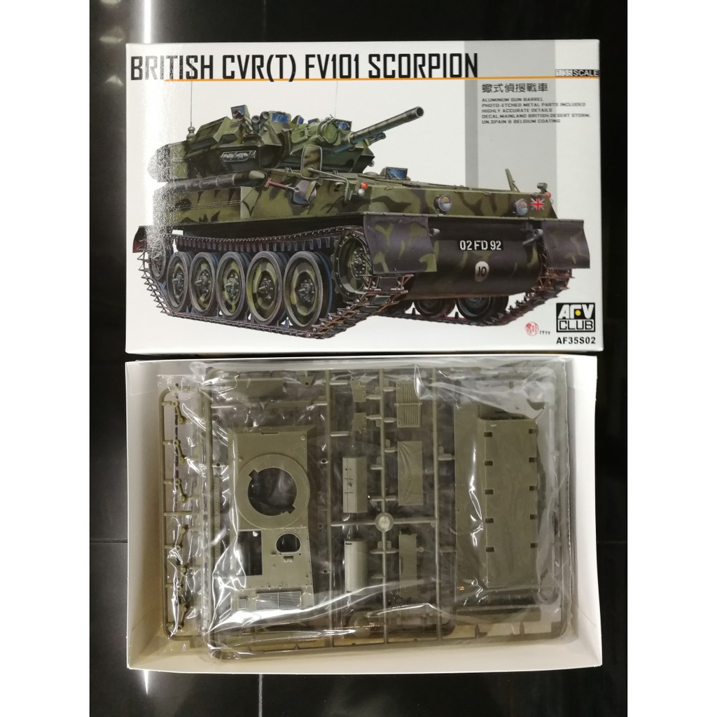 โมเดลประกอบ AFV Club 1/35 AF35S02 British CVR(T) FV101 Scorpion