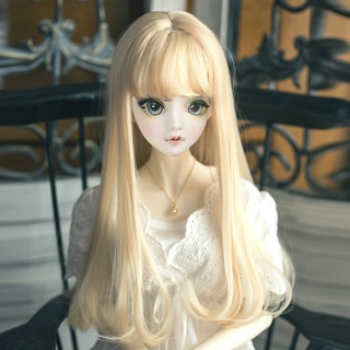 1/3 BJD ตุ๊กตา วิกผม กาแฟ อะนิเมะ วิกผม 60 ซม. ตุ๊กตา Diy อุปกรณ์เสริม