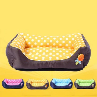 Kutiepom เบาะไอติมลายจุด สำหรับสุนัขและแมวขนาดเล็ก Pet Bed with dot pattern for small dog and cat