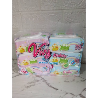 มีคูปองส่งฟรี  รุ่นใหม่ 5 ห่อ แถมฟรี 1 ห่อ ทิชชู่เปียก ผ้าเปียก vivy  แพคเกจใหม่  ราคาพิเศษ 1ห่อ 40 แผ่น (สูตรอ่อนโยน)