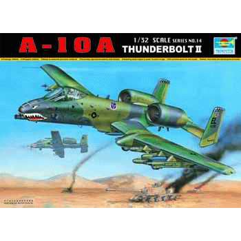 พลาสติก โมเดล ประกอบ TRUMPETER สเกล 1/32 A-10A THUNDERBOLT II (02214)