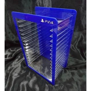 ชั้นวางเกมส์ ps4 แบบ 15 ช่อง สีน้ำเงิน