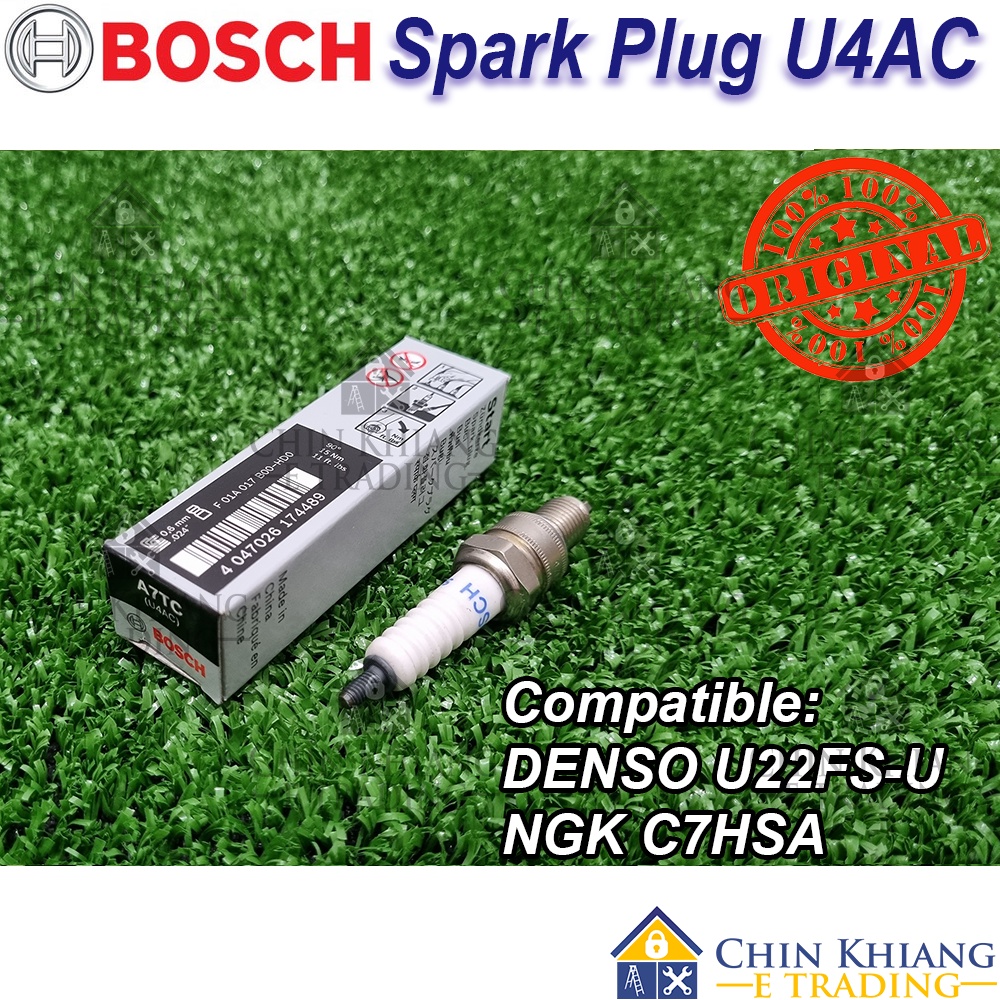 Bosch หัวเทียนมอเตอร์รถจักรยานยนต์ U4AC U5AC UR5DC W5CC W7BC WS8E UR6DII30