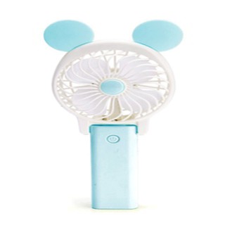 Handheld Mini fan พัดลมพกพาขนาดเล็กชาร์จสาย USB ใส่ถ่านลมแรง ส่งฟรี