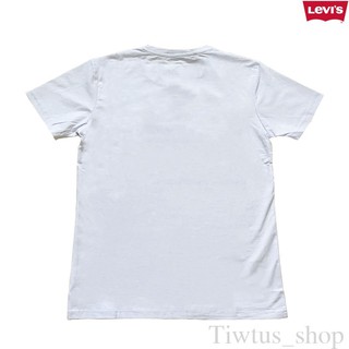 gWYu /เสื้อยืดLevi’s 3D สีขาวผ้านิ่มใส่สบาย เสื้อผู้ชาย เสื้อผู้หญิง!