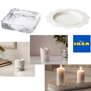 MADday- IKEA -(ของแท้) GO_ IKEA {พร้อมส่ง+แท้100%} จานรองเทียน อิเกีย ที่ใส่เทียนทีไลท์ ที่ใส่เทียน เชิงเทียน อิเกีย