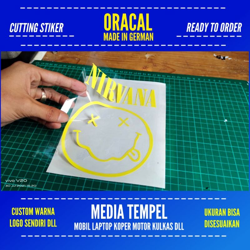 สติ๊กเกอร์ NIRVANA 2 CUTTING CUSTOM ORACAL MATERIAL 18CM