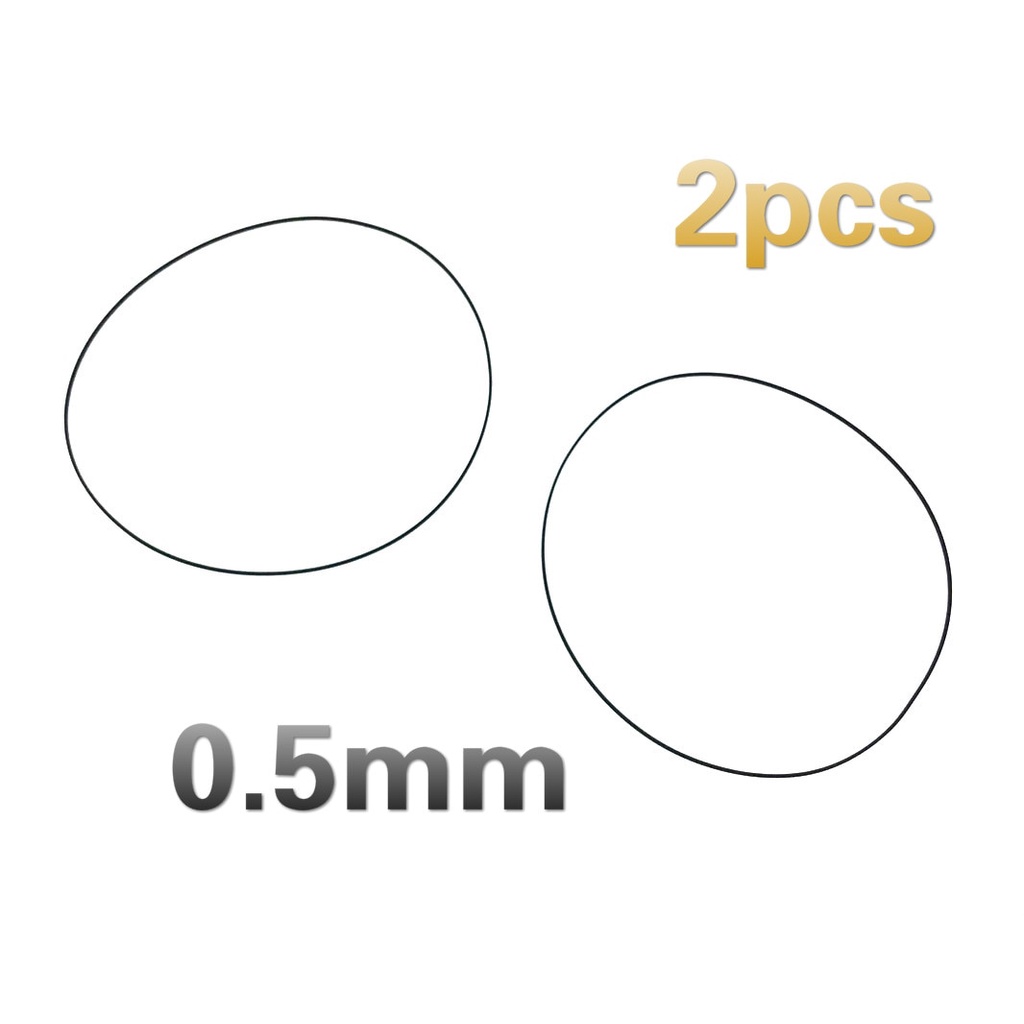 SONY 2ชิ้น0.5มิลลิเมตรความหนาความกว้างส่งยางไดรฟ์เข็มขัดสําหรับ โซนี่ เครื่องวอล์คแมน รีพีทเตอร์เทปคาสเซ็ตดาดฟ้าเคาน์เตอร์เสียงเทปบันทึก