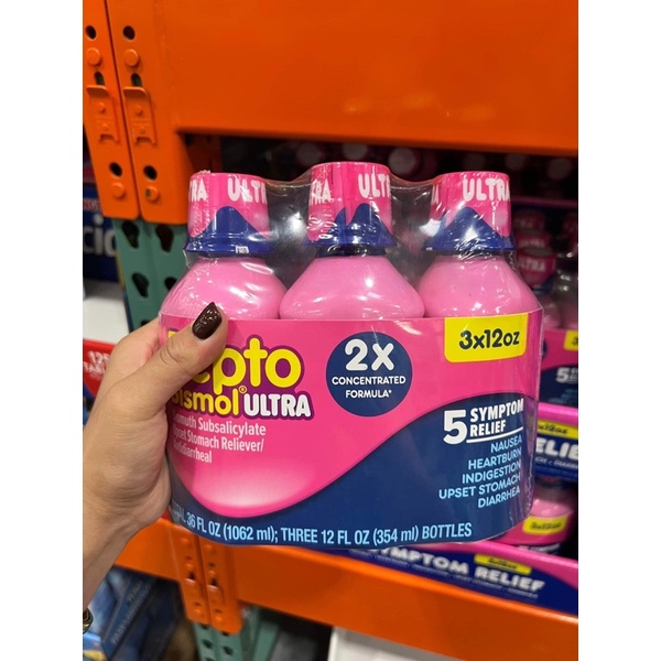 Set Pepto Bismol ultra 2X บรรเทาอาการคลื่นไส้ เป็นกรด อาหารไม่ย่อย ปวด ...