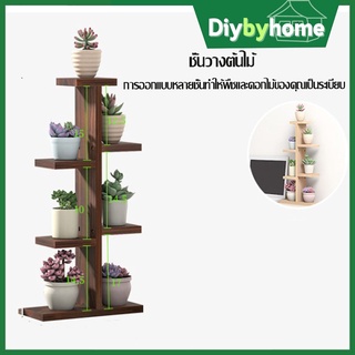 สินค้าพร้อมส่ง /Diybyhome/ชั้นไม้วางกระบองเพชร วางโมเดล วางต้นไม้ สไตล์วินเทจ CT-003