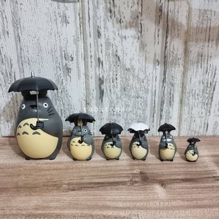 โตโตโร่ โตโตโร่ถือร่ม ร่ม โมเดลแต่งสวน ตกแต่งสวน จัดสวน Totoro โมเดลตั้งโชว์ ฟิกเกอร์ โมเดลจัดสวน สวนขวด