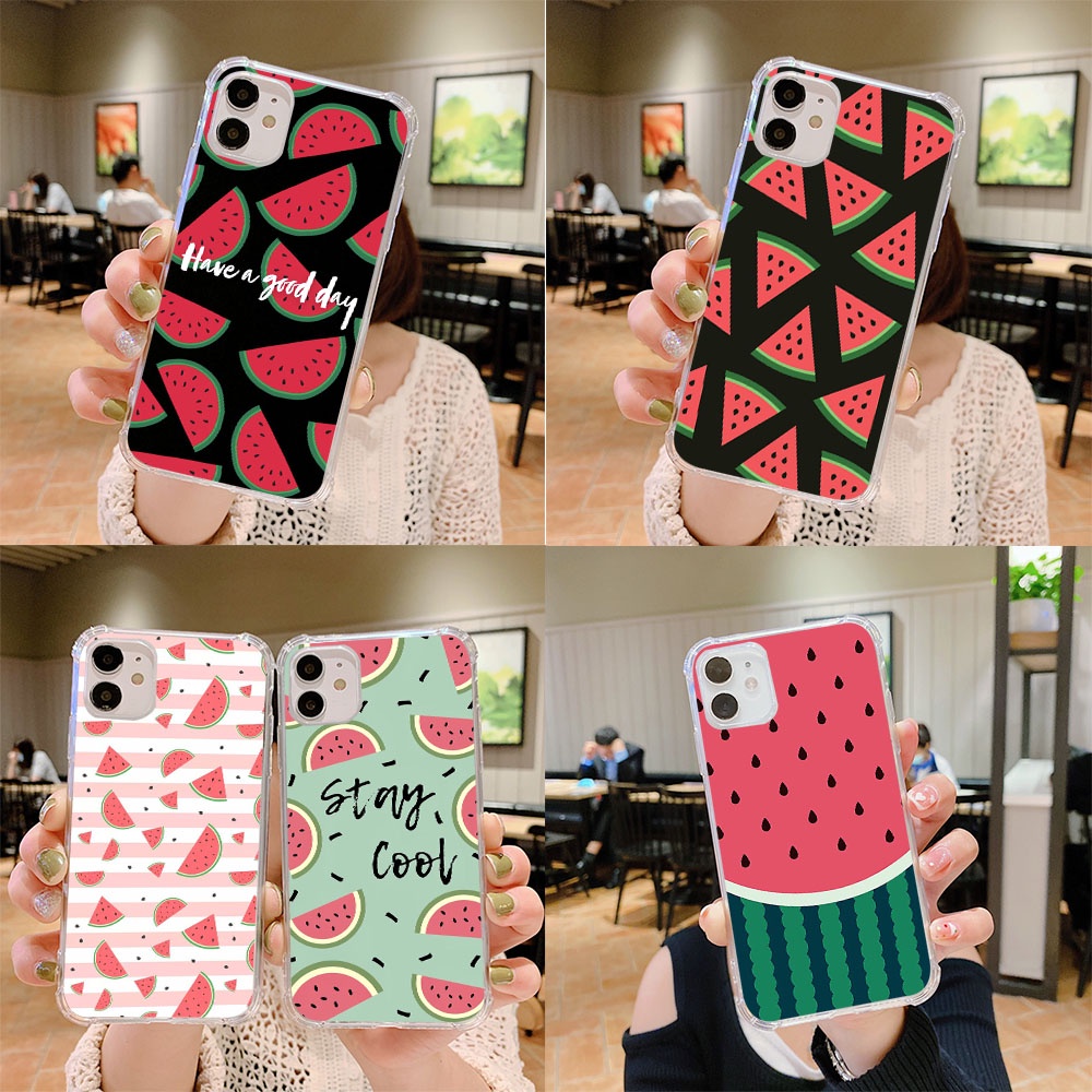 Y-96 แตงโมอร่อยซิลิโคน TPU สําหรับ Samsung Galaxy หมายเหตุ S10 Ultra S20 8 9 S21 FE S10E Lite Plus น