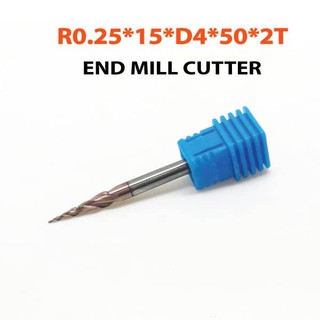 R0.5x15xD4x50x2T End Mill Cutter