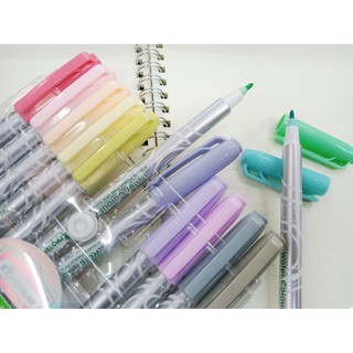 ปากกาสีเมจิก พาสเทล/ธรรมดา 12 สี ตรามาสเตอร์อาร์ต masterart (water colour pens)