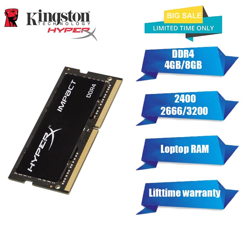 Notebook ram 4GB 8GB 2400mhz 2666mhz ram ddr4 2400 2666 3200MHZ SODIMM หน่วยความจำแล็ปท็อป 1.2V 260 พินโน้ตบุ๊ก RAM