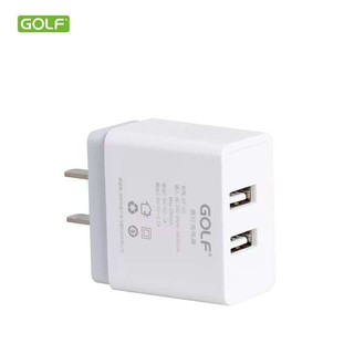 หัวชาร์จรุ่นGOLF U2 SET  Micro/ios charger 2usb 3,1a