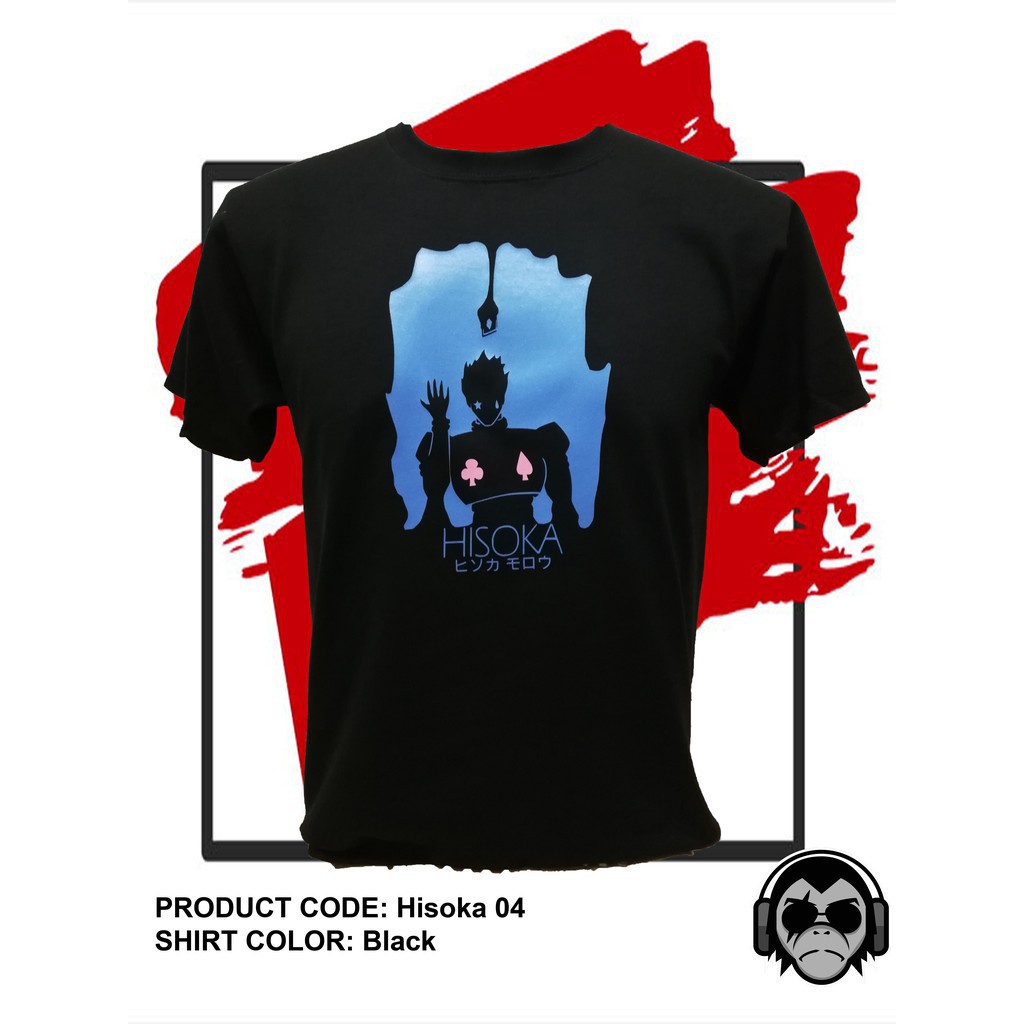 HISOKA 04 Hunter X Hunter อะนิเมะแรงบันดาลใจเสื้อ unisex สวย