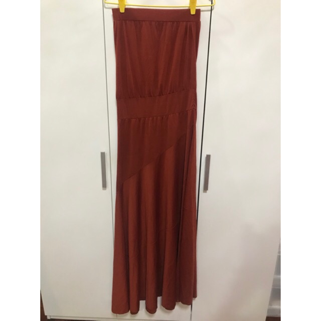 เดรสผ้ายืดเกาะอกไปงาน  Fly now แท้ มือ2