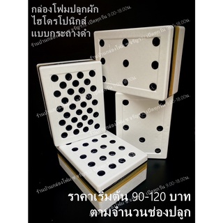 กล่องโฟมปลูกผักไฮโดร (กระถางดำ) (1 ออเดอร์กดสั่งได้ไม่เกิน 5ใบ)