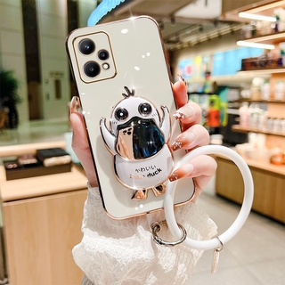 เคสโทรศัพท์มือถือ ลายเป็ดน่ารัก พร้อมสายคล้องมือ สําหรับ realme 9Pro 9Pro+ 9i 8i 7i