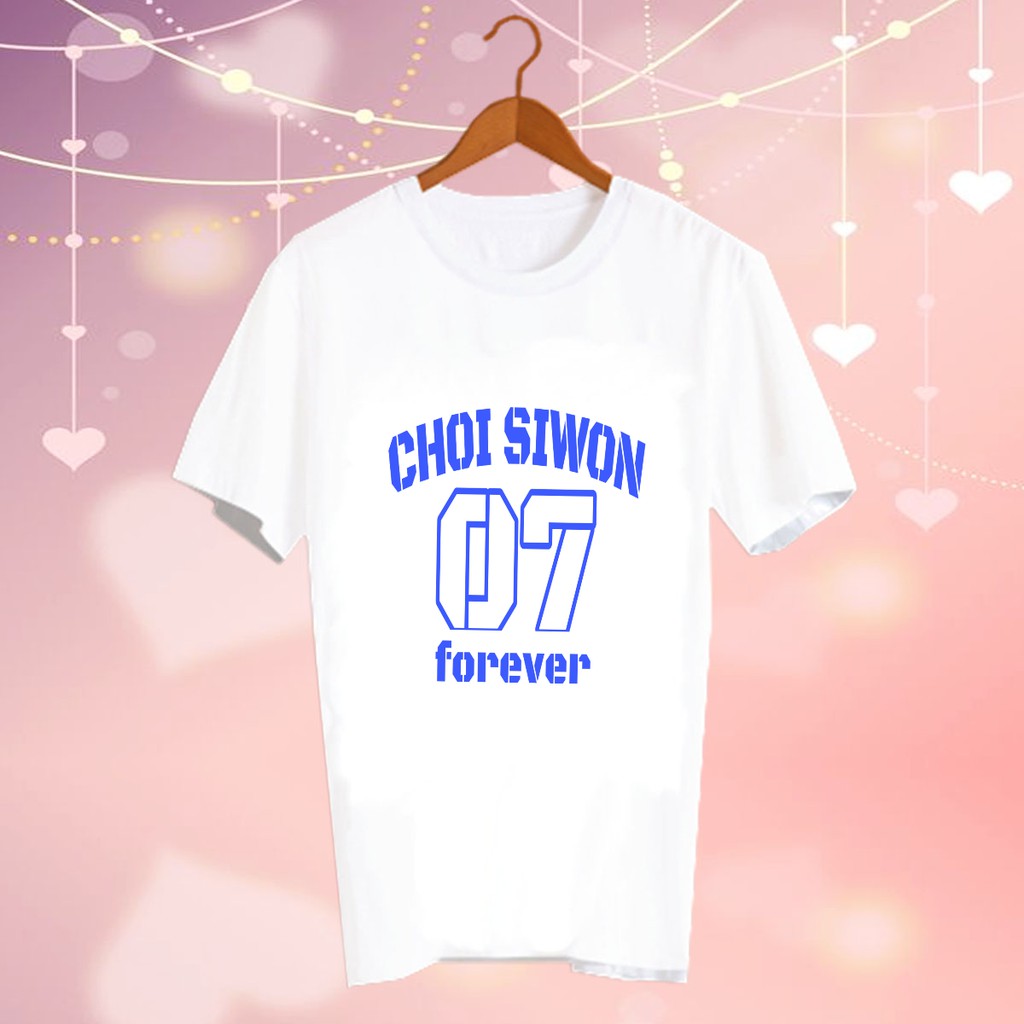 เสื้อยืดสีขาว สั่งทำ Fanmade แฟนเมด แฟนคลับ ศิลปินเกาหลี CBC13 choi siwon 07 forever