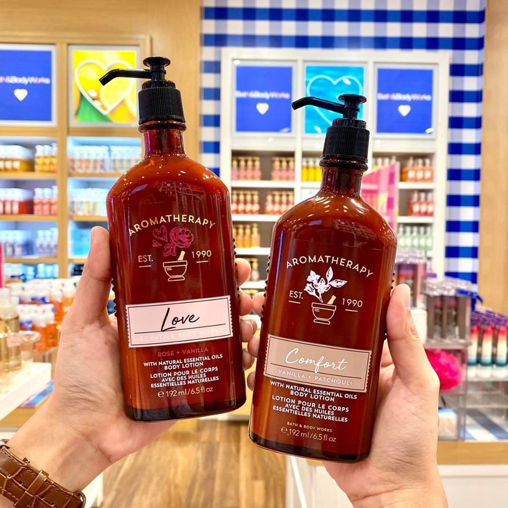 ของแท้/พร้อมส่ง Bath & Body Works Aromatherapy Body Lotion 192ml. โลชั่นบำรุงผิวอโรมาเทอราพี ช่วยให้รู้สึกผ่อนคลาย
