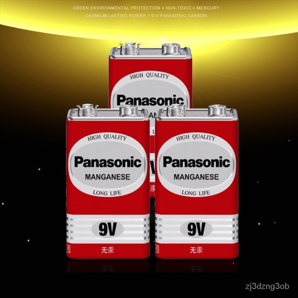 JD.ลดพิเศษ ถ่านแมงกานีส 9V (10 ก้อน) Panasonic Manganese battery