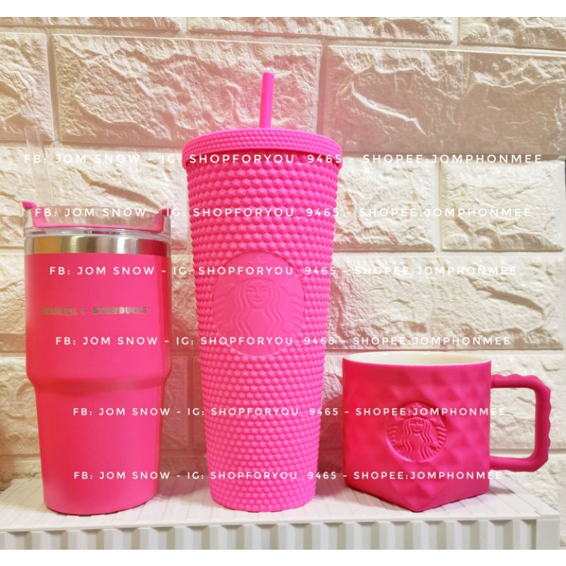Starbucks​ China​ Studded​ Stanley​ and​ Mug​ "Pink​ Collection"