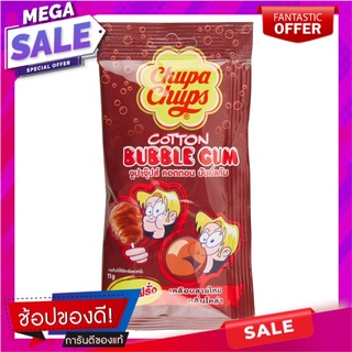 จูปาจุ๊ปส์หมากฝรั่งคอตตอนบับเบิลกัม 11กรัม Chupa Chups Chewing Gum Cotton Bubble Gum 11g.