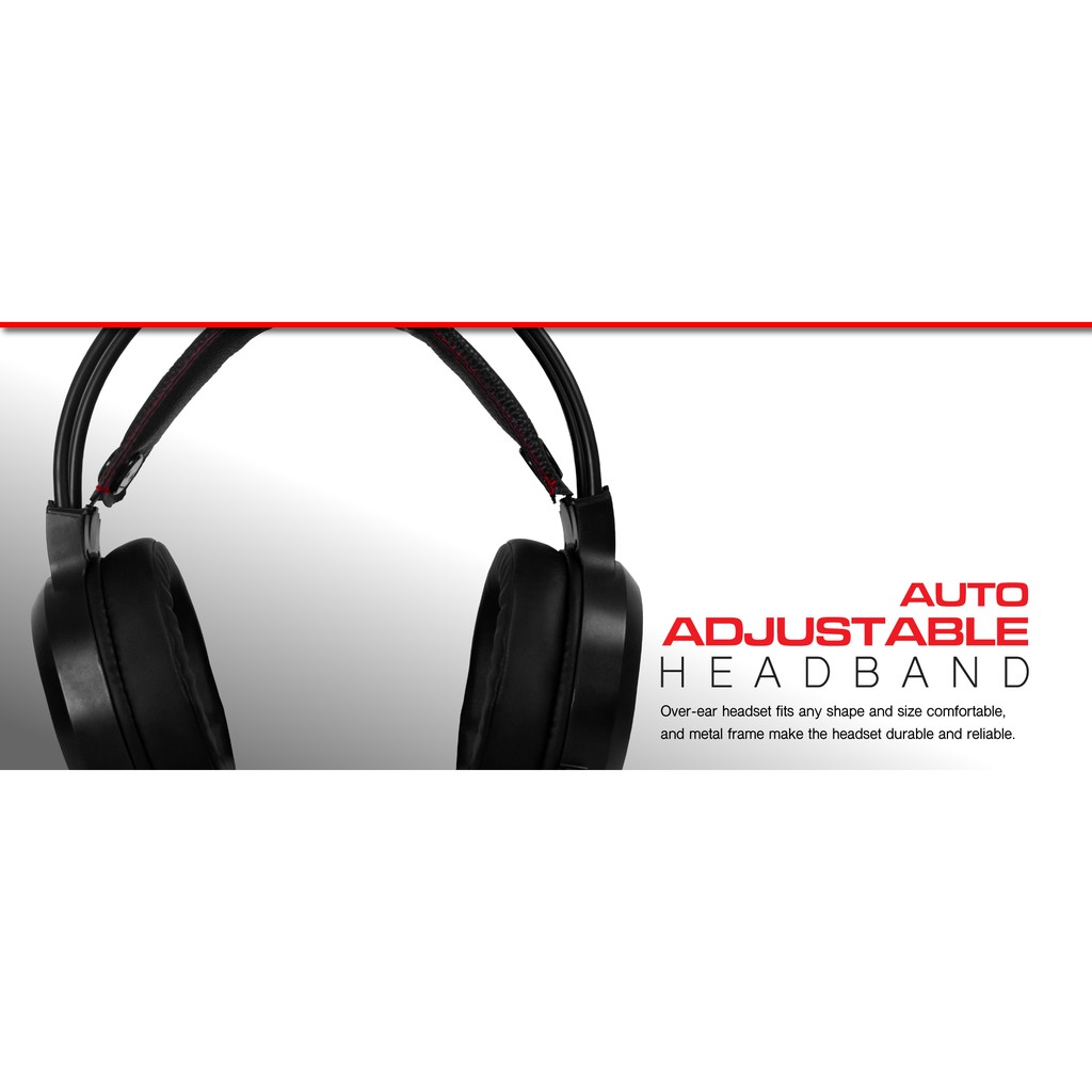 หูฟังเกมมิ่ง SIGNO MIXXER HP-829 Gaming Headset 7.1 Surround Sound RGB รับประกันศูนย์1ปี