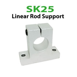 ตัวยึดเพลากลม SK25-25mm Linear Rail Support สำหรับเพลากลมขนาด 25มม